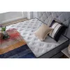 Pat + Saltea gratis  Sleep Maker, gri  Baby Face 25- 160x200 cm, structură durabilă, tapițerie premium, saltea ortopedică inclusă, design rafinat picture - 1