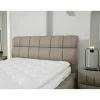 Pat +Saltea gratis Bubblebed, bej - 180/200 cm , cu somiera rabatabila, lada de depozitare si tesatura premium picture - 2
