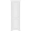 Penar White 2D, dulap vertical cu 2 uși, MDF și PAL melaminat, cornisa decorativă, 76x221x43 cm, frasin alb/pin argintiu picture - 1