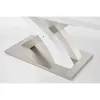 Masă Sandor extensibilă, MDF lucios, structură metalică, 160-220x90x75 cm, alb picture - 5