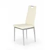 Scaun K202, cu piele ecologică și structură metalică, 44x59x97 cm, alb picture - 1