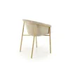 Scaun K489, tapițat elegant cu stofă de calitate, structură metalică, 59x56x80x46 cm, bej picture - 7