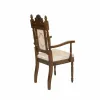 Scaun Sonia cu brațe 46x48x100 cm din lemn masiv și tapițerie confortabilă picture - 3