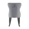 Scaun tapițat Mira MC, picioare din lemn negru, design elegant cu nasturi, șezut ergonomic, tapițerie premium, personalizabil picture - 10