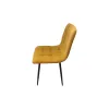 Scaun tapitat Velvet,stofa Vardo 44x42x89 cm culoare galben picture - 3