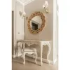 Set de toaletă Vicky, design elegant cu oglindă și sertare, lemn masiv și MDF, 130x42x79 cm, culoare personalizabilă picture - 8