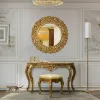 Set de toaletă Vicky, design elegant cu oglindă și sertare, lemn masiv și MDF, 130x42x79 cm, culoare personalizabilă picture - 1