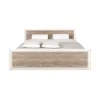 Set Dormitor Koen II, mobilier modular complet, pat 160x200 cm, dulap 4 uși, comodă și noptiere, MDF + PAL, Pin Arizona/Stejar Nava picture - 5