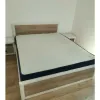 Set Dormitor Koen II, mobilier modular complet, pat 160x200 cm, dulap 4 uși, comodă și noptiere, MDF + PAL, Pin Arizona/Stejar Nava picture - 13