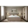 Set dormitor Largo 4 componente pat tapitat lux 160x200 cm, dulap 3 usi SZF3D, 2 noptiere KOM1S culoare cashmire picture - 2