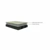 Pat + Saltea gratis Comfort, gri - 140x200 cm, ladă depozitare, somieră rabatabilă, structură metal + lemn + PAL, tapițerie stofă premium picture - 6