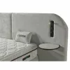 Set pat+ Saltea Gratis tapițat Vivara 140x200 cm crem cu somieră rabatabilă, ladă depozitare și saltea inclusă picture - 4