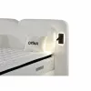 Set pat+Saltea Gratis tapițat Orina 180x200 cm crem Erato 01 cu somieră rabatabilă si  ladă depozitare picture - 6
