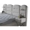 Set pat+Saltea Gratis tapițat Vizyon XXL  160x200 cm crem cu somieră rabatabilă, ladă depozitare picture - 6