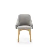 Scaun Toledo 2, design modern, stofă + cadru metalic, 51x55x82 cm, gri / stejar picture - 2