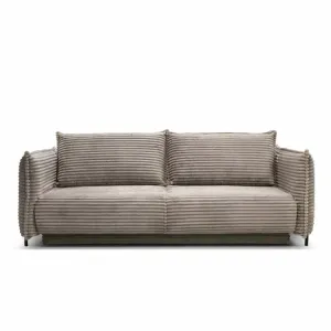 Canapea extensibilă Amalfi, ladă depozitare, șezut confortabil, 234x107x90 cm, gri