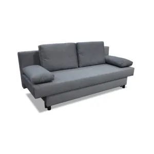 Canapea extensibilă Sally, ladă depozitare și spațiu de dormit 191x130 cm, spumă poliuretanică și arcuri, stofă rezistentă, 191x84x84 cm, personalizabil