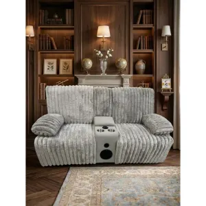 Canapea recliner relax, 2 locuri, tapițată , suport picioare, design ergonomic