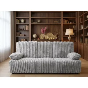 Canapea recliner relax, 3 locuri, tapiterie catifelata , suport picioare