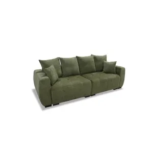 Canapea extensibilă Spike, ladă depozitare și spațiu de dormit 200x150 cm, spumă poliuretanică și arcuri sinusoidale, stofă rezistentă, 252x105x86 cm, personalizabil