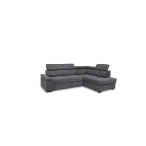 Colțar extensibil Bonika, ladă depozitare, spumă poliuretanică + arcuri sinusoidale, structură din lemn, tapițat cu stofă rezistentă, 284x204x108 cm, personalizabil