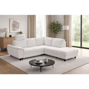 Colțar extensibil Amalia, ladă depozitare, cadru lemn și poliuretan, 245x236 cm, diverse culori