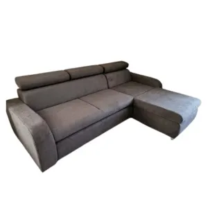 Colțar Relax extensibil, cu ladă de depozitare, tapițat cu stofă, 270x170 cm, culoare la alegere