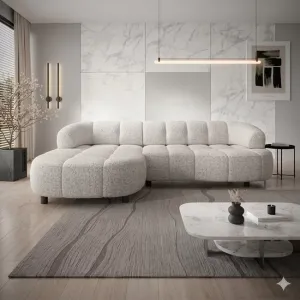 Coltar VELPA S,284X183X79 cm, material personalizabil si cu reglaj electric
