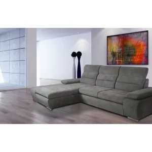 Grup Venus, culoare personalizabila - 276x183 cm, extensibil cu ladă, cusături decorative