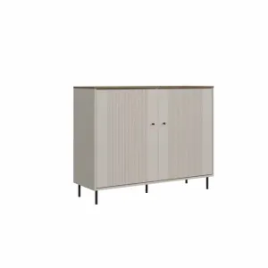 Comodă Bufet Tiramisu KOM2D – 2 Uși, Design Texturat