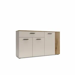 Comodă Frezo 1S4D FR03 - Dulap Modern cu 3 Uși și 1 Sertar