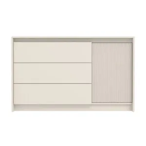 Comodă Monaco KOM1D3S, 3 sertare cu sistem push-to-open, PAL melaminat, 136x84x46 cm, Casmir