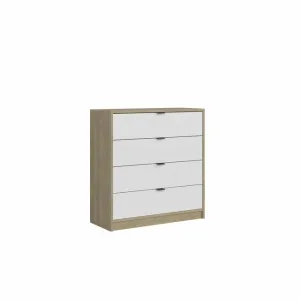 Comodă NEPON KOM4S, 4 Sertare Încăpătoare, Design Compact