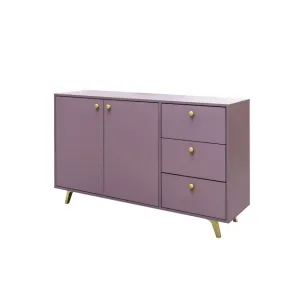 Comodă Siena, design simplu și funcțional, PAL melaminat, 140x41x86 cm, Violet