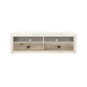 Comodă TV Koen II RTV2S Modernă, PAL Laminat, 150x56.5x44.5 cm, Pin Arizona și Stejar Nava