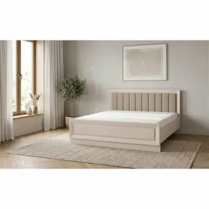 Pat Largo LOZ160 capatai lux 160x200 cm culoare cashmire