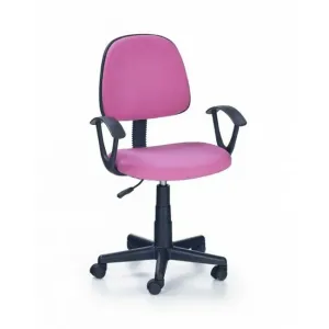 Scaun Darian Bis cu mecanism TILT, pânză, 56x53x84-96 cm, roz
