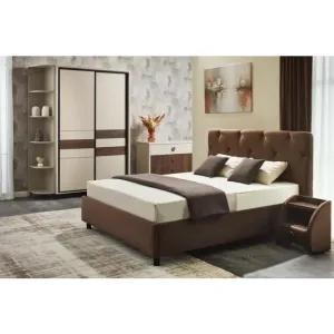 Dormitor Cristal, fungo-catania - pat 160x200 cm,  modern, PAL