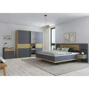 Dulap Boston Extra - 271X210X62 cm, dimensiuni variate, design modern, spatiu generos si culori personalizabile