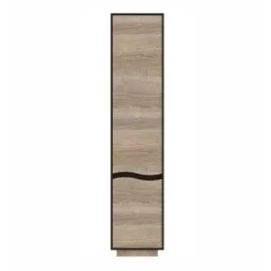 Dulap Geneva, penar închis cu compartimentare eficientă și design elegant, PAL melaminat, 45x40x206 cm, Sonoma Trufa și Wenge