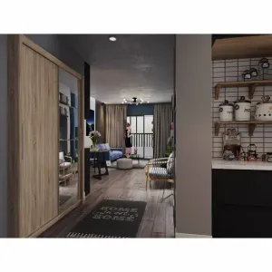 Dulap KARIO cu Uși Glisante – Personalizabil: Dimensiuni, Culoare Sonoma Oak