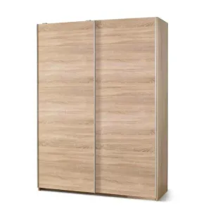 Dulap Lima S1, spațiu generos, PAL laminat, 153x58x210 cm, Sonoma