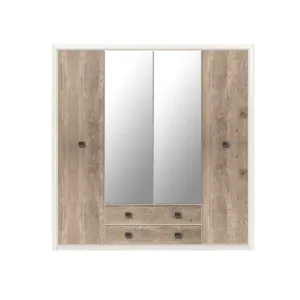 Dulap SZF4D2S koen II 208x56,5x214 cm Pin Arizona /Stejar Nava