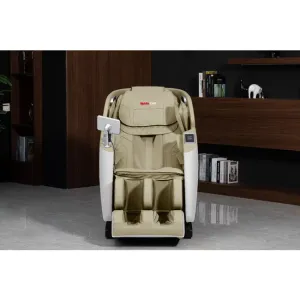 Fotoliu Masaj Crem cu încălzire, functie bluetooth, role 3D, airbag corp complet, LED touch, Șină SL-TRACK