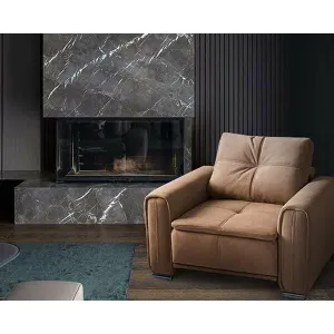 Fotoliu Philadelphia, design ergonomic, structură lemn masiv + spumă poliuretanică, 100x104 cm, personalizabil
