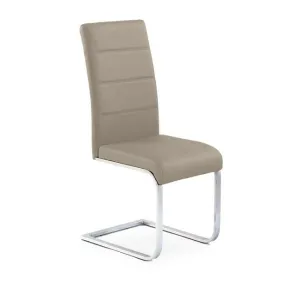 Scaun K85, spătar ergonomic și confort sporit, piele ecologică, 42x56x100 cm, cappuccino