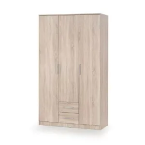 Dulap Lima S3, compartimentare eficientă, PAL laminat, 120x52x205 cm, Sonoma