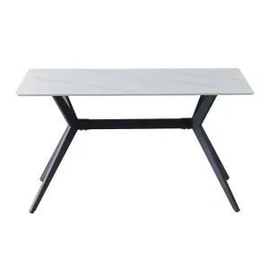 Masa fixa Loly Snow White 140x80x75cm alba