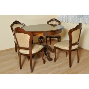 Masa Rotunda extensibila Sofia 120x160x80 culoare lemn personalizabila