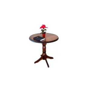 Măsuță cafea, rotundă, PAL melaminat, 70x71 cm, nuc
